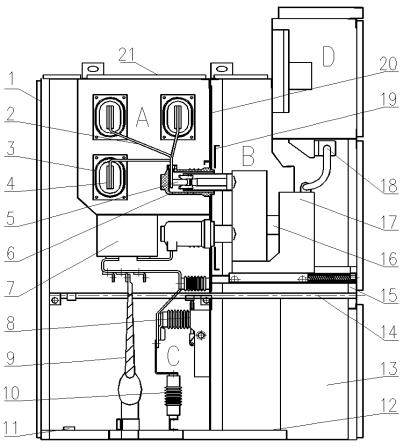得潤(rùn)電氣KYN28A-12高壓開關(guān)柜結(jié)構(gòu)圖 得潤(rùn)電氣KYN28A-12高壓開關(guān)柜結(jié)構(gòu)圖